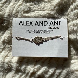 Alex & Ani Hand of Fatima Bracelet Silver
